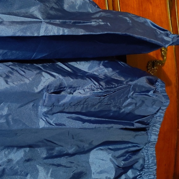 Vtg Fan Gear Blue Duke University Windbreaker Sz L - Picture 6 of 7